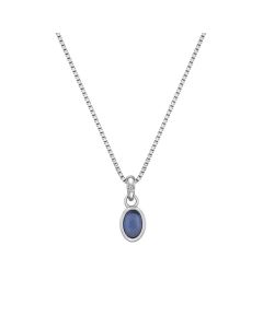 Hot Diamonds Blue Agate Birthstone Pendant & Chain - September DP762