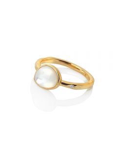 HD X JJ Calm Mother Of Pearl Rings - M