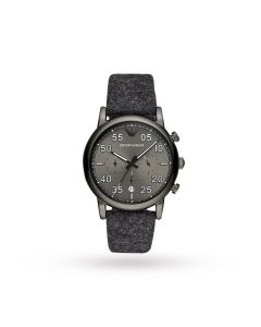 Emporio Armani Men's Three-Hand Gray Felt Watch AR11154