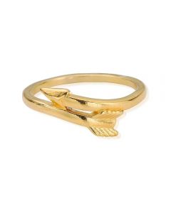 ChloBo Gold Plated Cherish Ring-Arrow Size J GRCHE2254