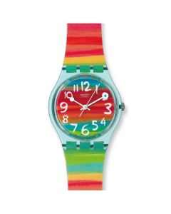 Swatch Women's Analogue Quartz Watch with Plastic Strap GS124