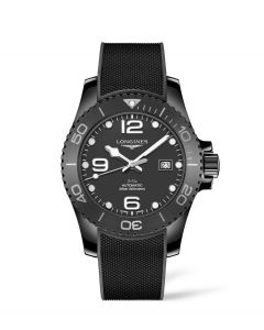 Longines Mens Hydroconquest  Automatic All-Black Ceramic Watch L3.784.4.56.9