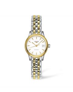 Longines Ladies Flagship Stainless Steel Two Tone Automatic Watch L4.274.3.22.7