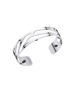 Les Georgettes 14mm Brass Silver Plated Ruban Bangle