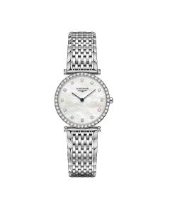 Longines Ladies La Grande Classique Mother Of Pearl Diamond Dot Dial Bracelet Watch L4.523.0.87.6