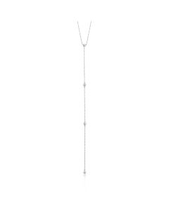 Ania Haie Silver Modern Beaded Y Necklace 40.5 - 50.5cm N002-02H