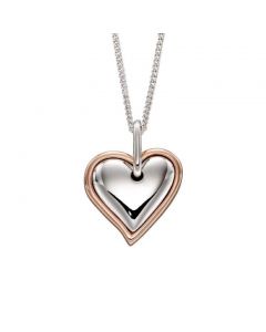 Fiorelli Organic Opening Heart Pendant with Rose Gold Plating (P4952)