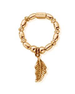 ChloBo Rose Gold Mini Rice Feather Ring Size 2 RRMR21110