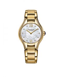 Raymond Weil Noemia Ladies Gold Quartz 62 Diamond Mother-Of-Pearl Watch, 24 mm 5124-PS-00985