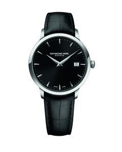 Raymond Weil Mens 'Toccata' Swiss Quartz Stainless Steel And Leather Watch 5488-STC-20001