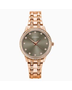 Sekonda Ladies Watch Rose Gold Case & Bracelet with Grey Dial 2962