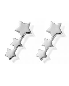 ChloBo Silver Shooting Stars Stud Earrings SEST186