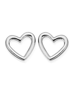 ChloBo Silver Openwork Heart Stud Earrings SEST532