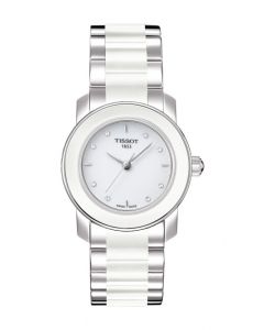 Tissot Ladies Cera Ceramic White Dial Watch - T0642102201600
