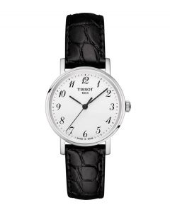 Tissot Ladies Everytime Small Watch with Black Leather Strap - T1092101603200