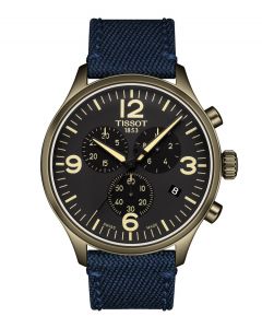 Tissot Mens Chrono XL Blue/ Black Strap Watch T1166173705701