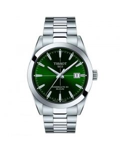 Tissot Powermatic 80 Silicium Watch with Stainless Steel Bracelet and Green Dial
