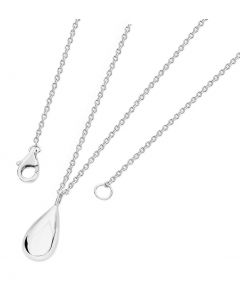 Lucy Q Sterliing Silver Tear Drop Pendant & Chain TDP2