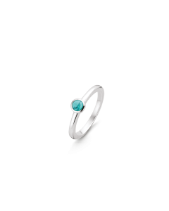 Ti Sento Silver Ring Turquoise Stone Size 52