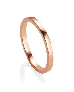 Jersey Pearl Viva Rose Gold Plated Stacking Ring M