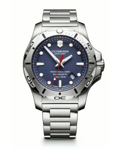 Victorinox Inox Mens Professional Divers Blue Dial Watch With Stainless Steel Bracelet 241782