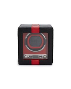Wolf Redbar Single Watch Winder - Black Red 800661